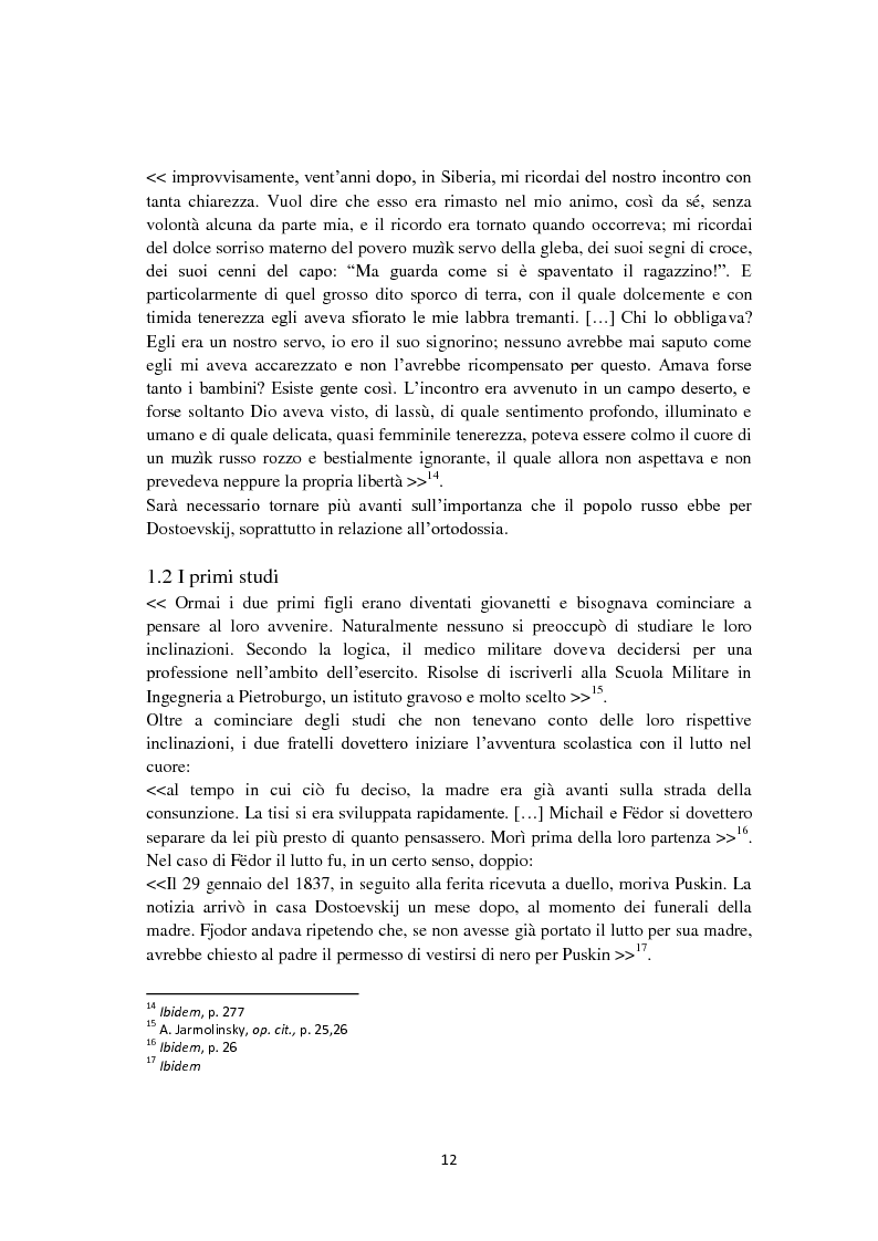 Anteprima della tesi: F. Dostoevskij. Antropologia e polifonia, Pagina 9