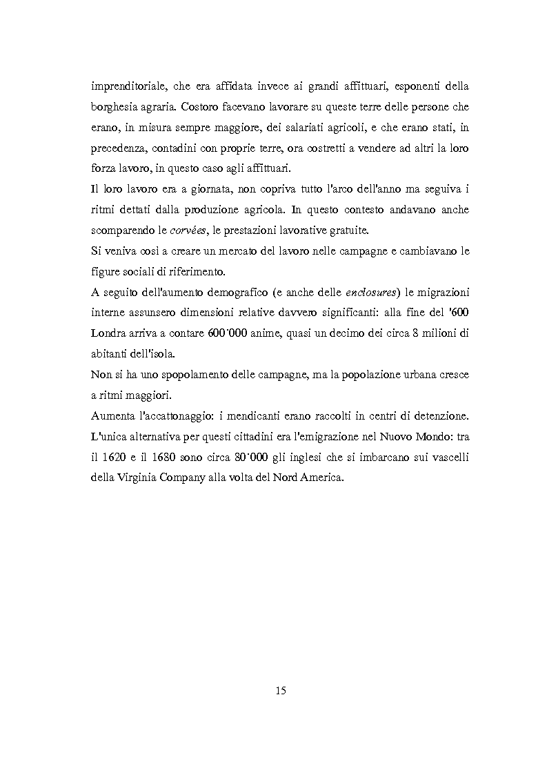Anteprima della tesi: La Rivoluzione Industriale inglese. Variabili economiche e dibattito storiografico, Pagina 11