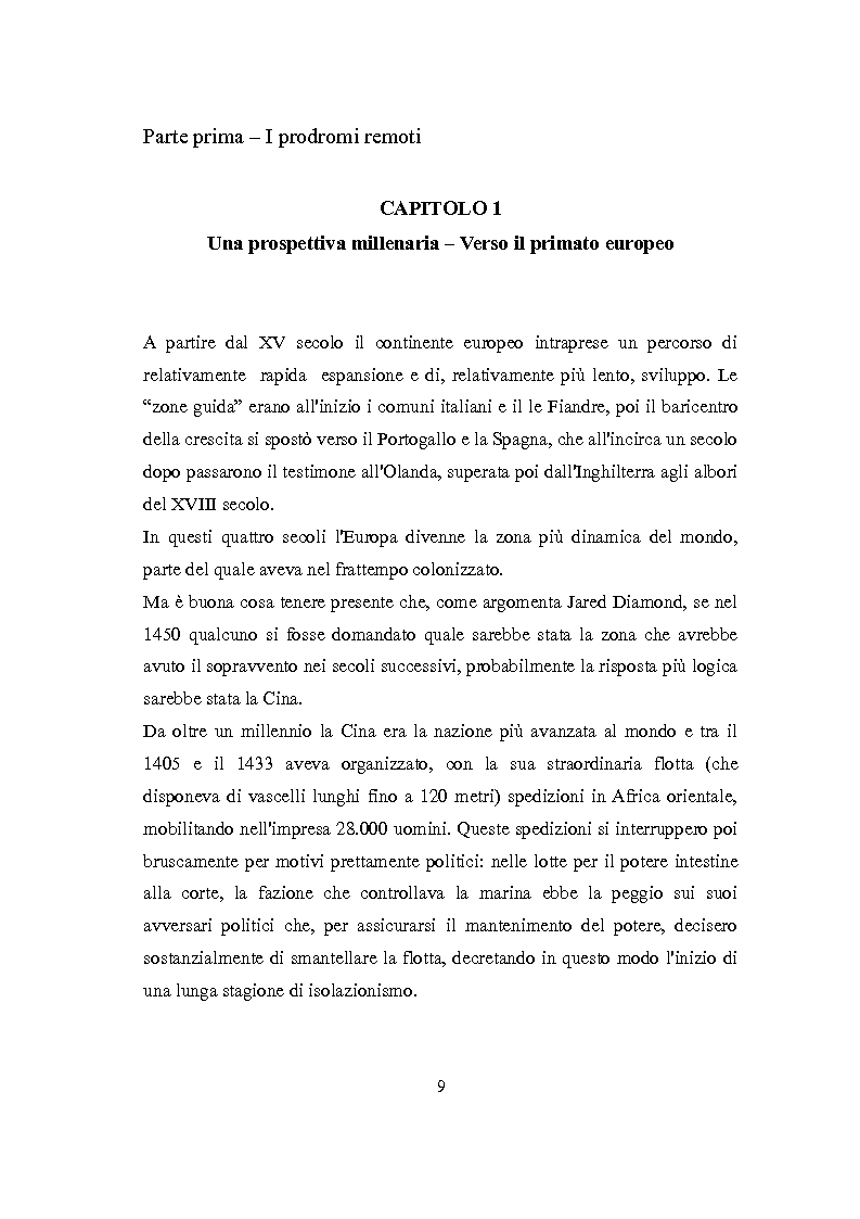 Anteprima della tesi: La Rivoluzione Industriale inglese. Variabili economiche e dibattito storiografico, Pagina 5
