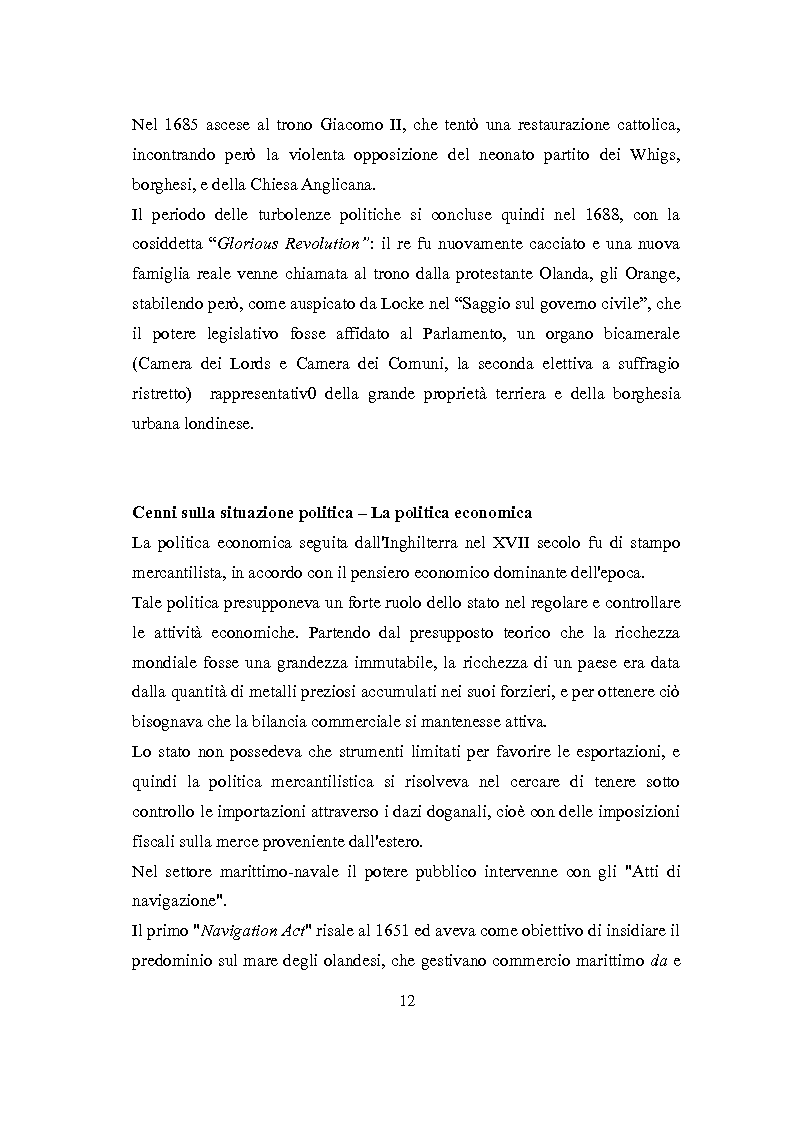 Anteprima della tesi: La Rivoluzione Industriale inglese. Variabili economiche e dibattito storiografico, Pagina 8