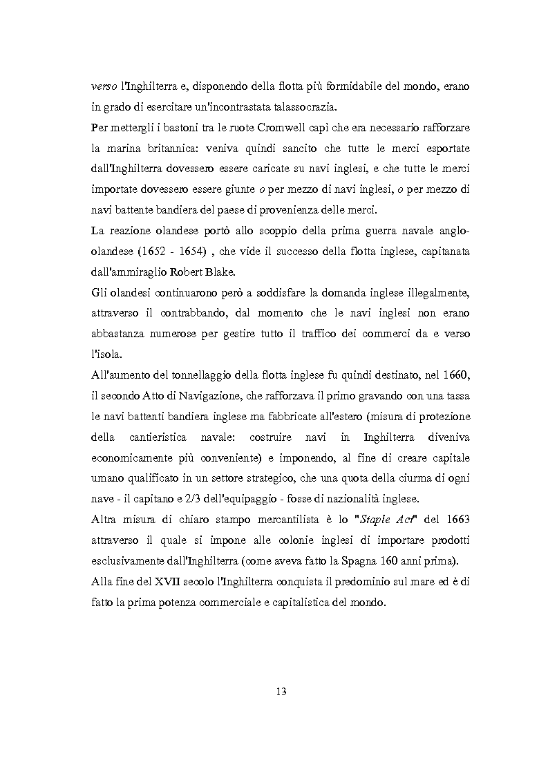 Anteprima della tesi: La Rivoluzione Industriale inglese. Variabili economiche e dibattito storiografico, Pagina 9