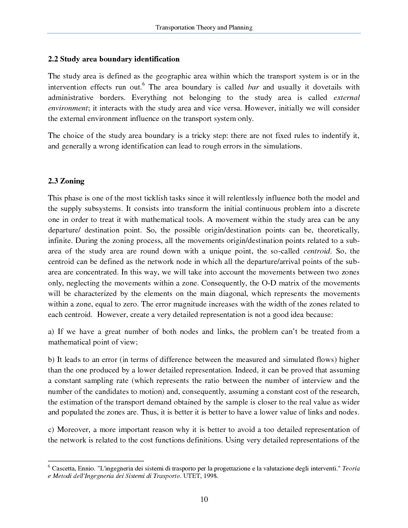 Anteprima della tesi: Transportation Theory and Planning, Pagina 11