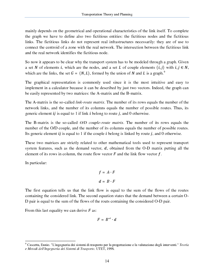 Anteprima della tesi: Transportation Theory and Planning, Pagina 15