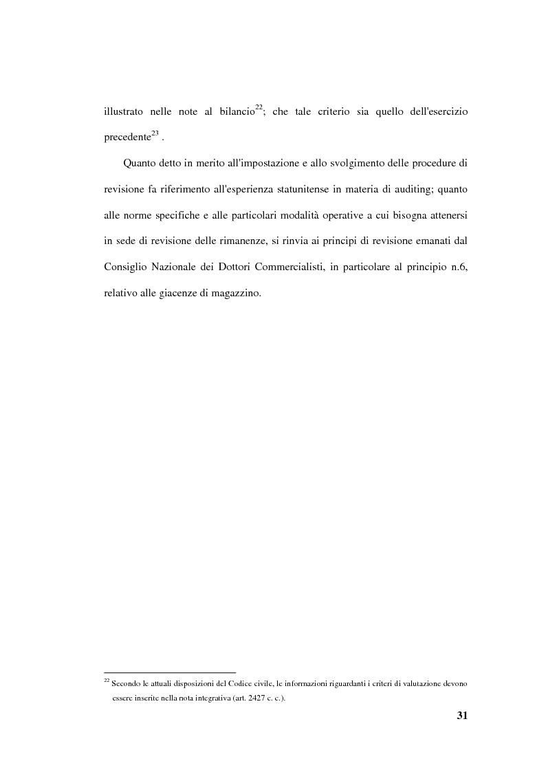 Anteprima della tesi: La revisione delle rimanenze nel bilancio d'esercizio, Pagina 14
