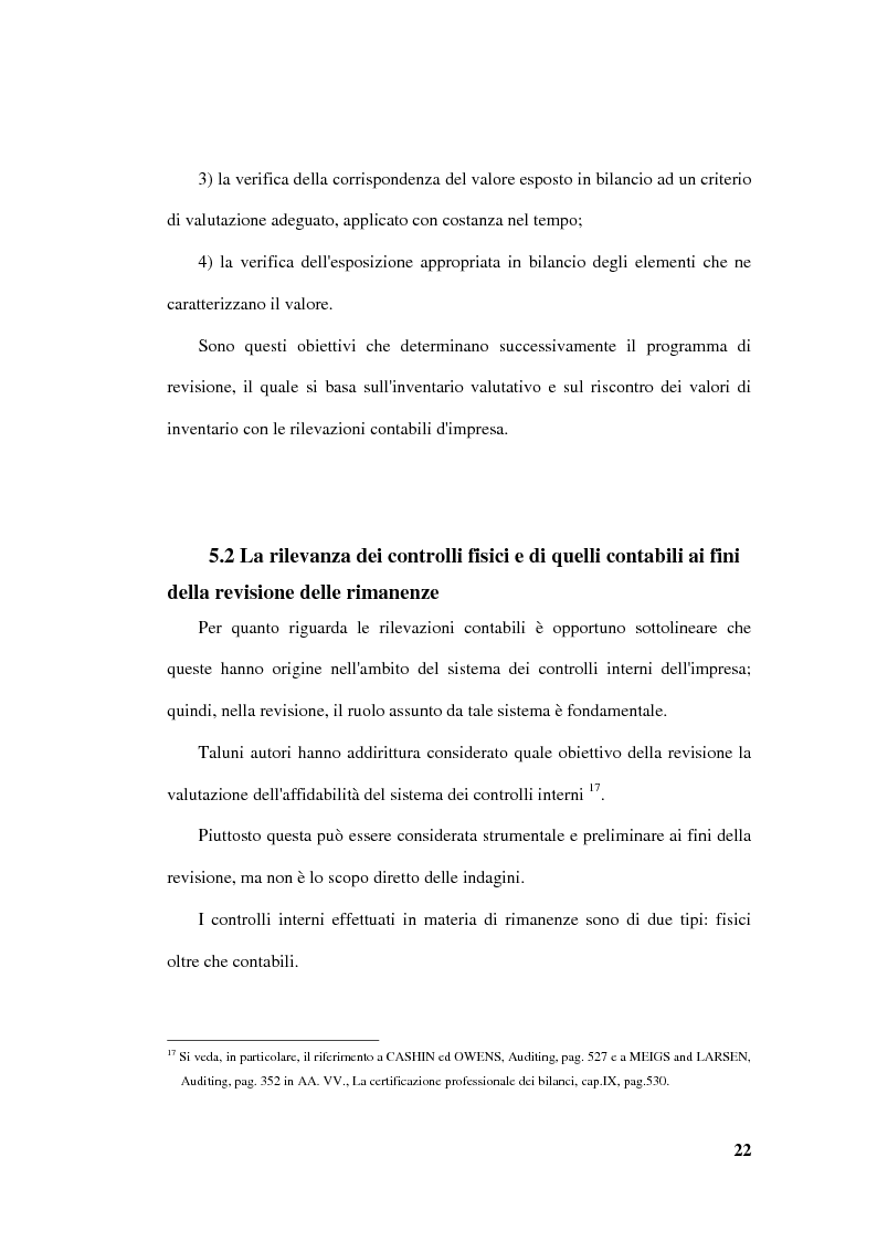 Anteprima della tesi: La revisione delle rimanenze nel bilancio d'esercizio, Pagina 5