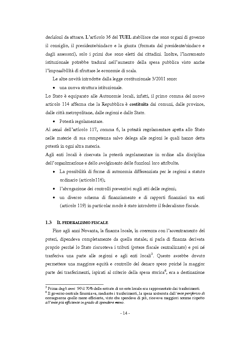Anteprima della tesi: La relazione previsionale e programmatica. Caratteristiche teoriche e problemi di implementazione., Pagina 9