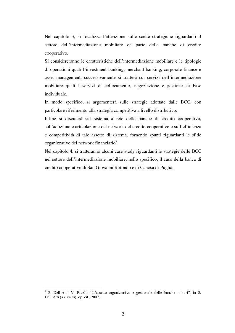 Anteprima della tesi: Le strategie delle banche di credito cooperativo nel settore dell'intermediazione mobiliare, Pagina 3