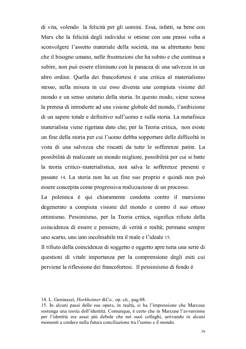 Estratto dalla tesi: Herbert Marcuse, tra Marxismo e Teoria Critica