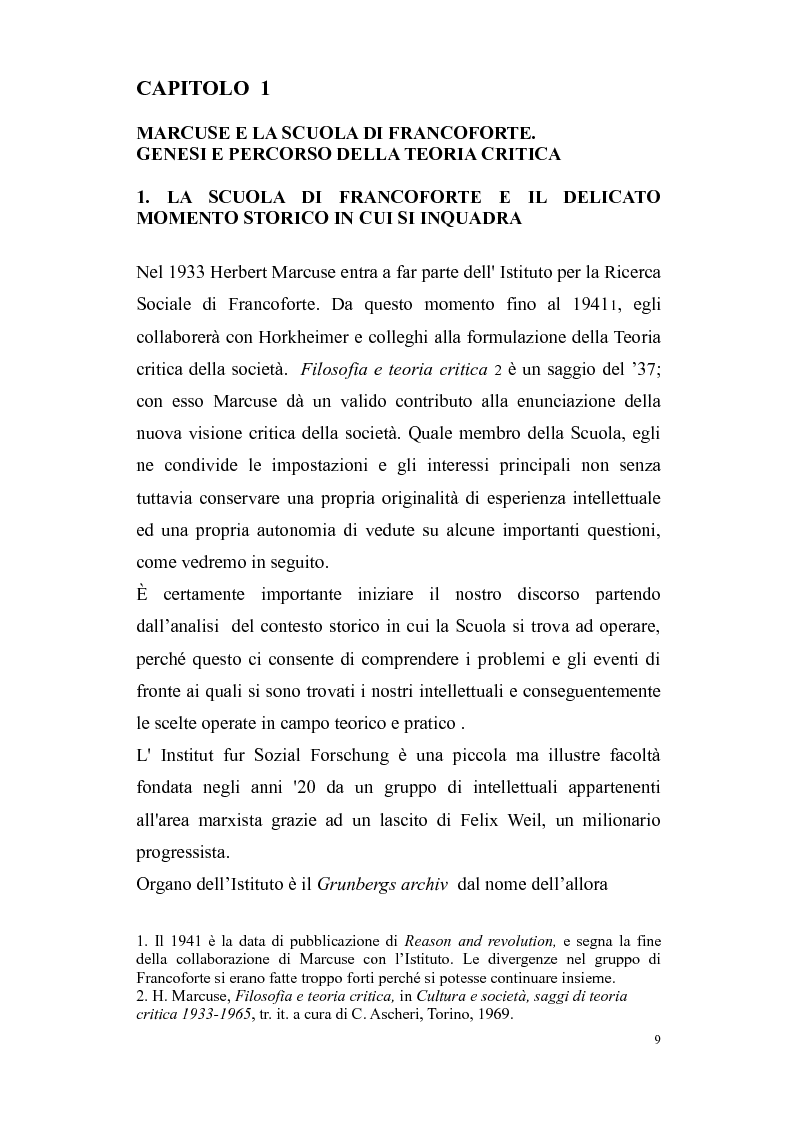Anteprima della tesi: Herbert Marcuse, tra Marxismo e Teoria Critica , Pagina 6