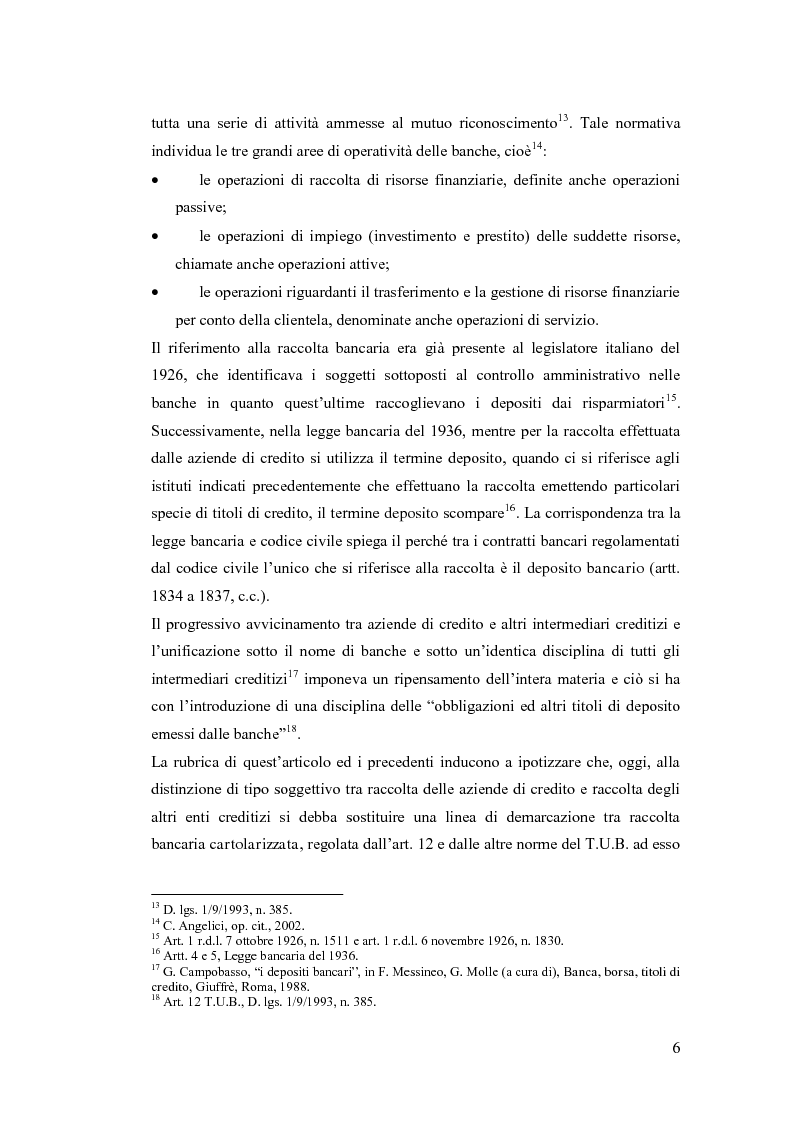 Anteprima della tesi: L'evoluzione delle forme di raccolta nelle banche, Pagina 7