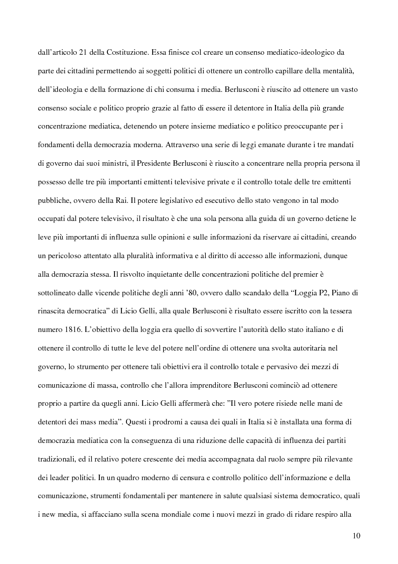 Anteprima della tesi: E-democracy. Tra controllo politico e new media., Pagina 5