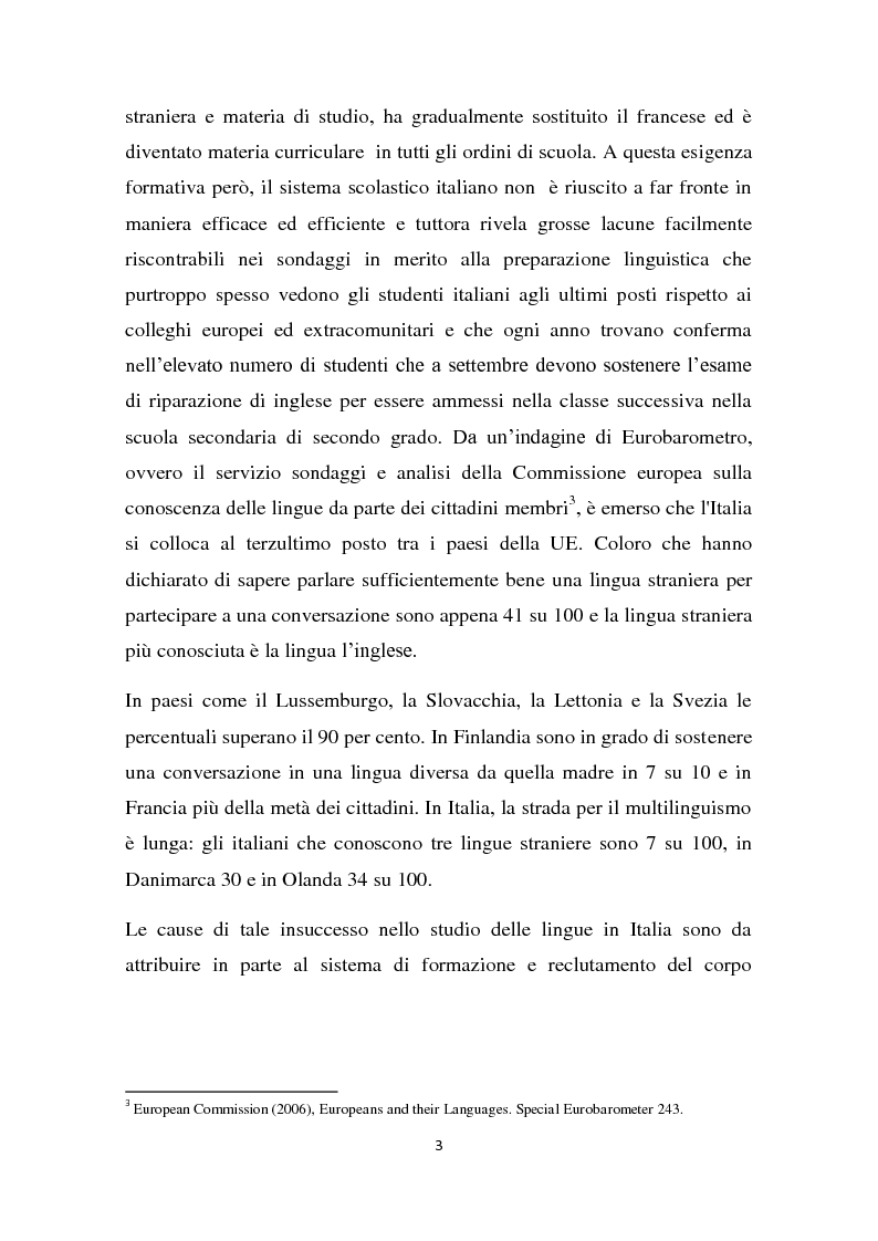 Anteprima della tesi: L'insegnamento della lingua inglese nella scuola primaria attraverso un approccio ludico-comunicativo, Pagina 4