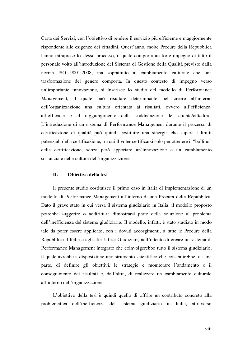 Anteprima della tesi: Il Performance Management nella Pubblica Amministrazione: studio di una metodologia applicata alle Procure della Repubblica, Pagina 4