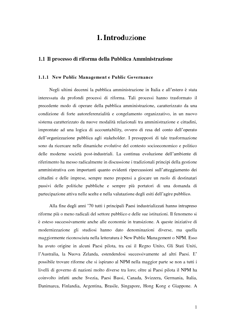 Anteprima della tesi: Il Performance Management nella Pubblica Amministrazione: studio di una metodologia applicata alle Procure della Repubblica, Pagina 8