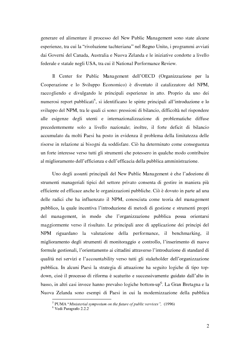 Anteprima della tesi: Il Performance Management nella Pubblica Amministrazione: studio di una metodologia applicata alle Procure della Repubblica, Pagina 9