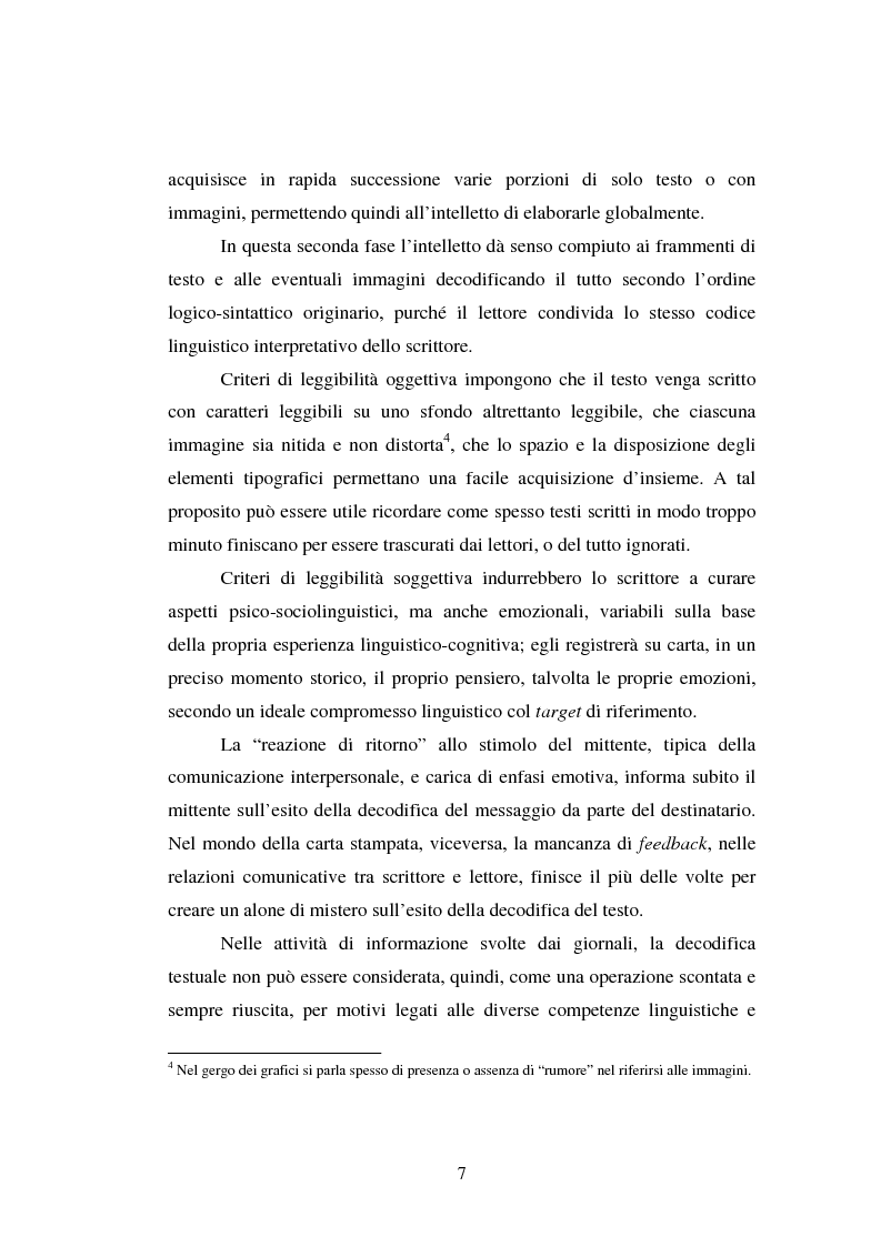 Anteprima della tesi: Comunicazione Scientifica, Leggibilità, Divulgazione, Pagina 8