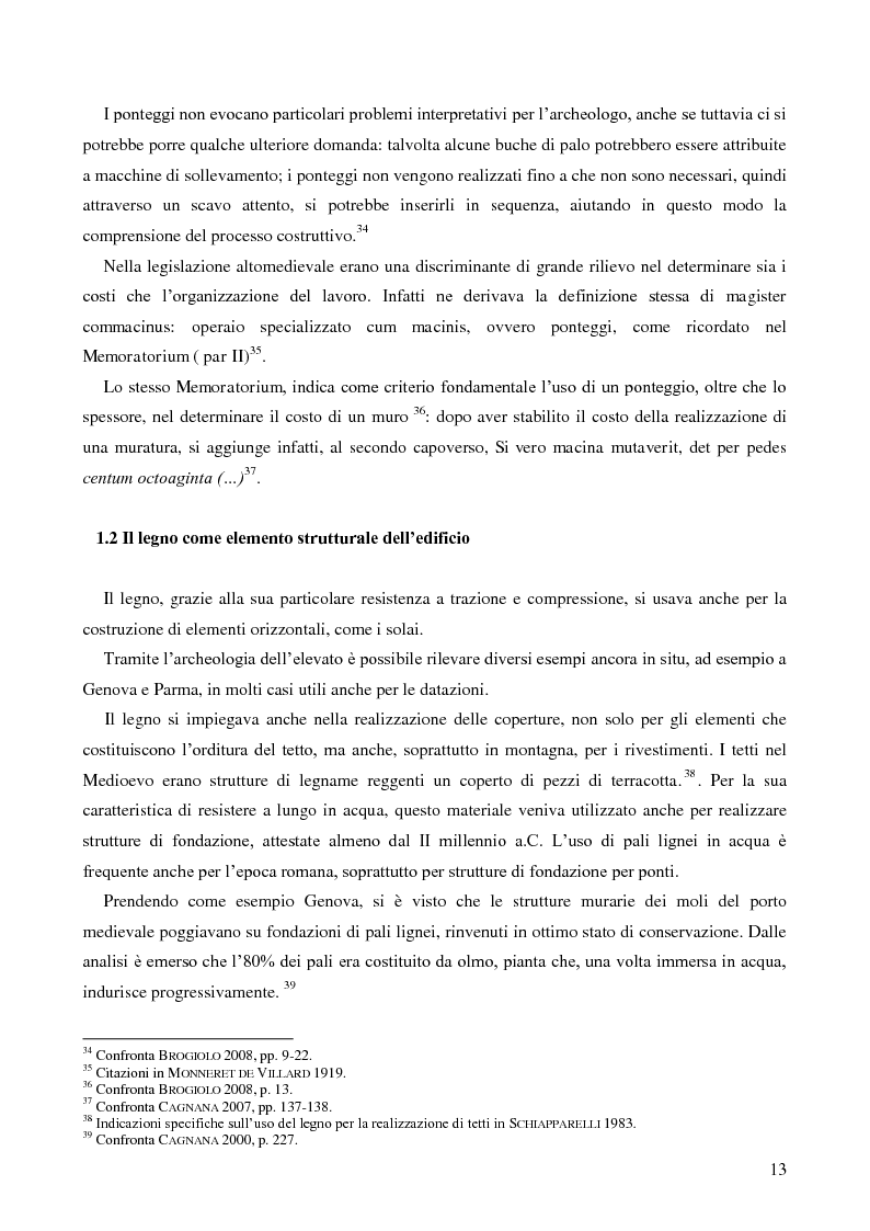 Estratto dalla tesi: L'uso del legno nell'architettura residenziale bassomedievale: il caso di Padova