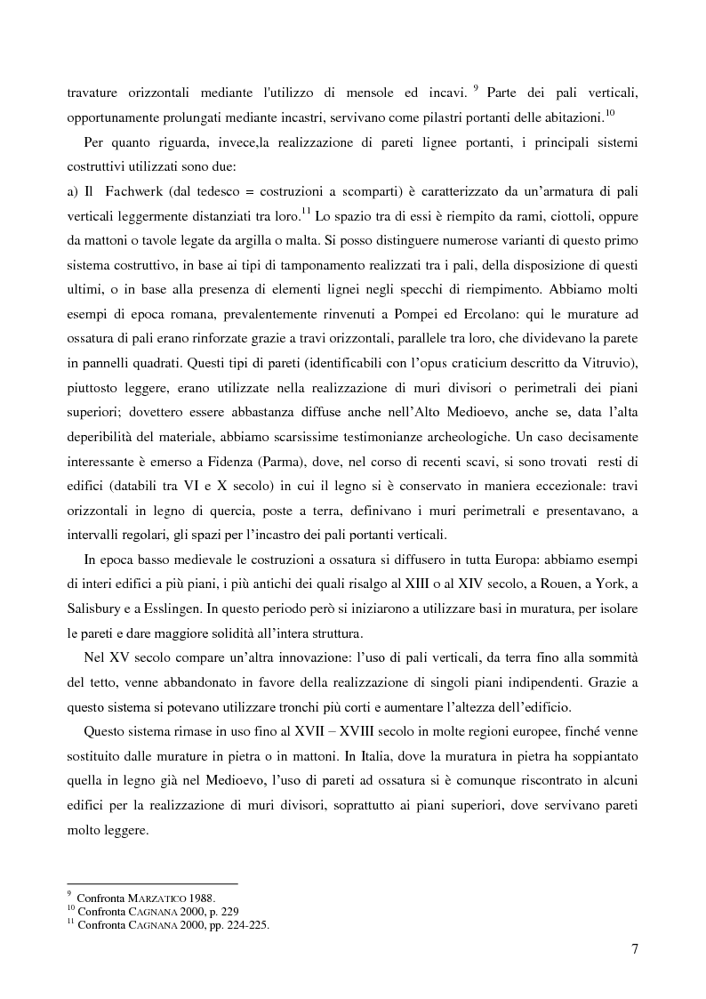Anteprima della tesi: L'uso del legno nell'architettura residenziale bassomedievale: il caso di Padova, Pagina 6