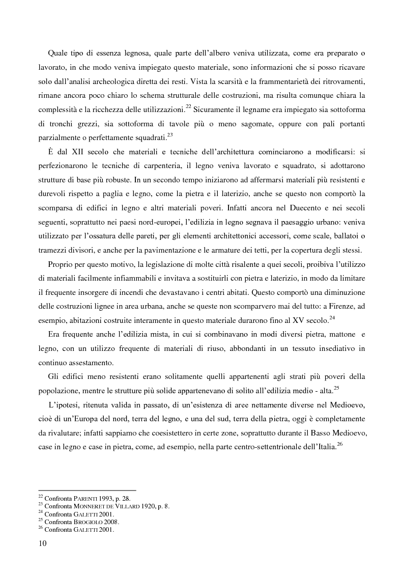 Anteprima della tesi: L'uso del legno nell'architettura residenziale bassomedievale: il caso di Padova, Pagina 9