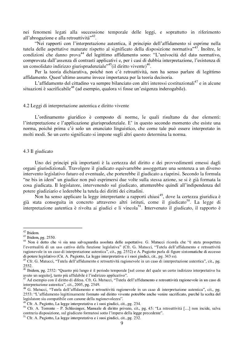 Anteprima della tesi: L'interpretazione autentica nella giurisprudenza costituzionale recente, Pagina 10