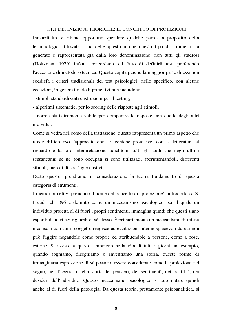 Anteprima della tesi: Studio esplorativo degli aspetti narrativi nel TAT valutati tramite la griglia di codifica ORT-EF, Pagina 5