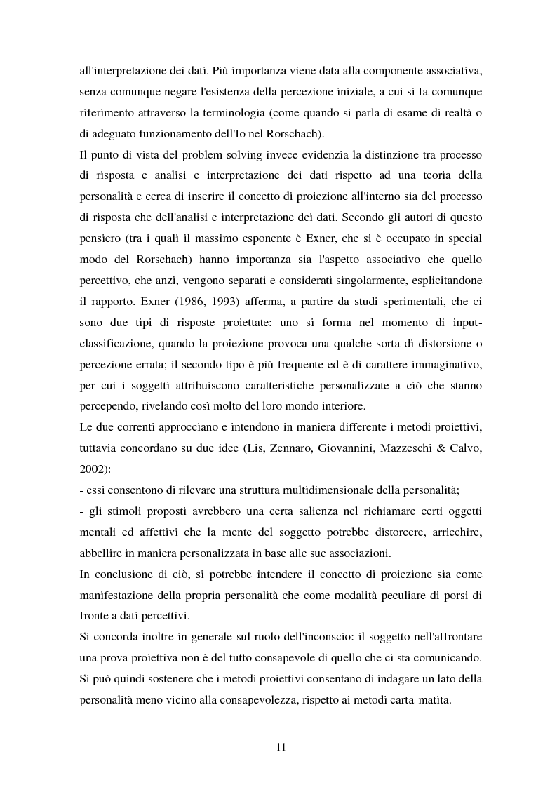 Anteprima della tesi: Studio esplorativo degli aspetti narrativi nel TAT valutati tramite la griglia di codifica ORT-EF, Pagina 8