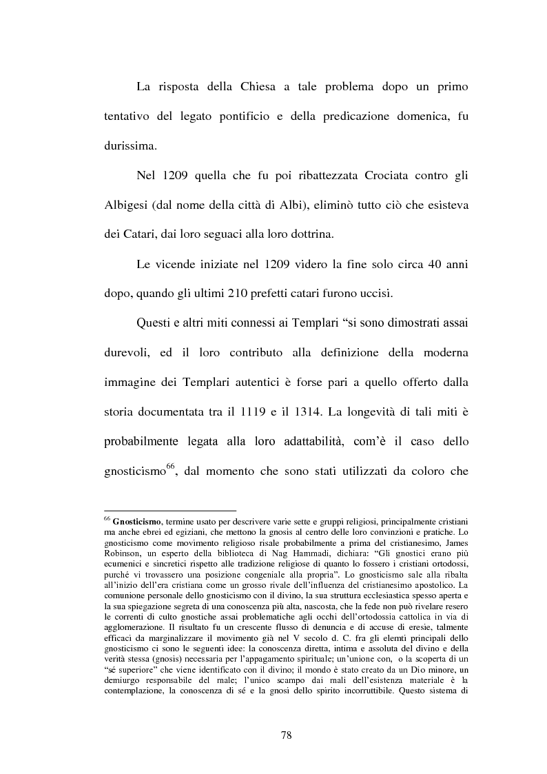 Estratto dalla tesi: I Templari tra Storia e Mito