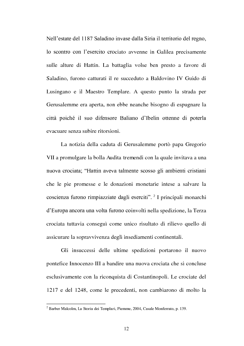 Anteprima della tesi: I Templari tra Storia e Mito, Pagina 10