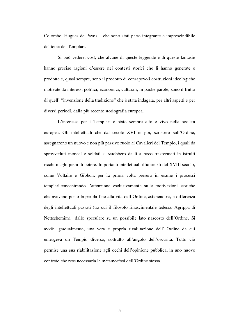 Anteprima della tesi: I Templari tra Storia e Mito, Pagina 3