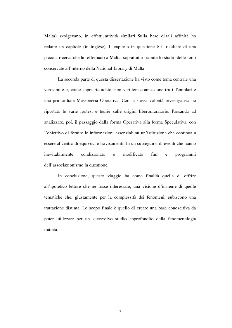 Anteprima della tesi: I Templari tra Storia e Mito, Pagina 5