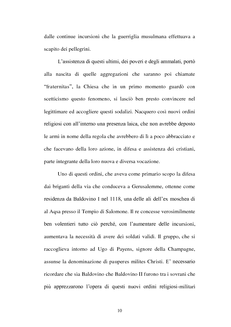 Anteprima della tesi: I Templari tra Storia e Mito, Pagina 8