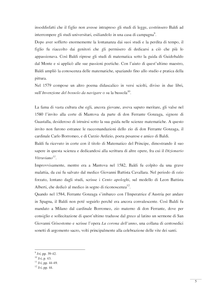 Anteprima della tesi: Bernardino Baldi: una fonte per il collezionismo in età moderna, Pagina 7