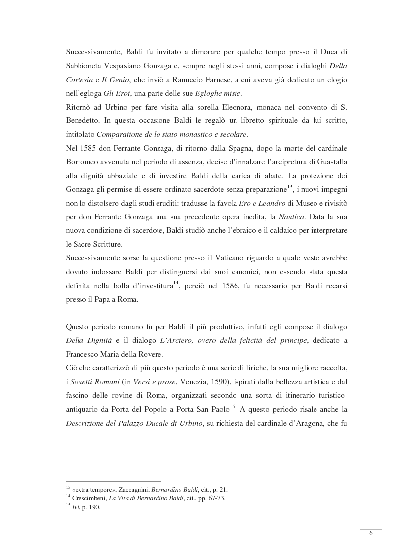 Anteprima della tesi: Bernardino Baldi: una fonte per il collezionismo in età moderna, Pagina 8