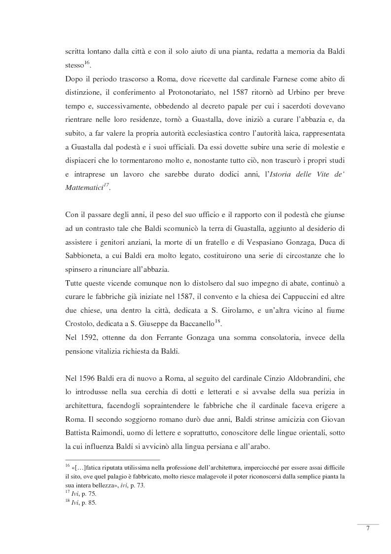 Anteprima della tesi: Bernardino Baldi: una fonte per il collezionismo in età moderna, Pagina 9