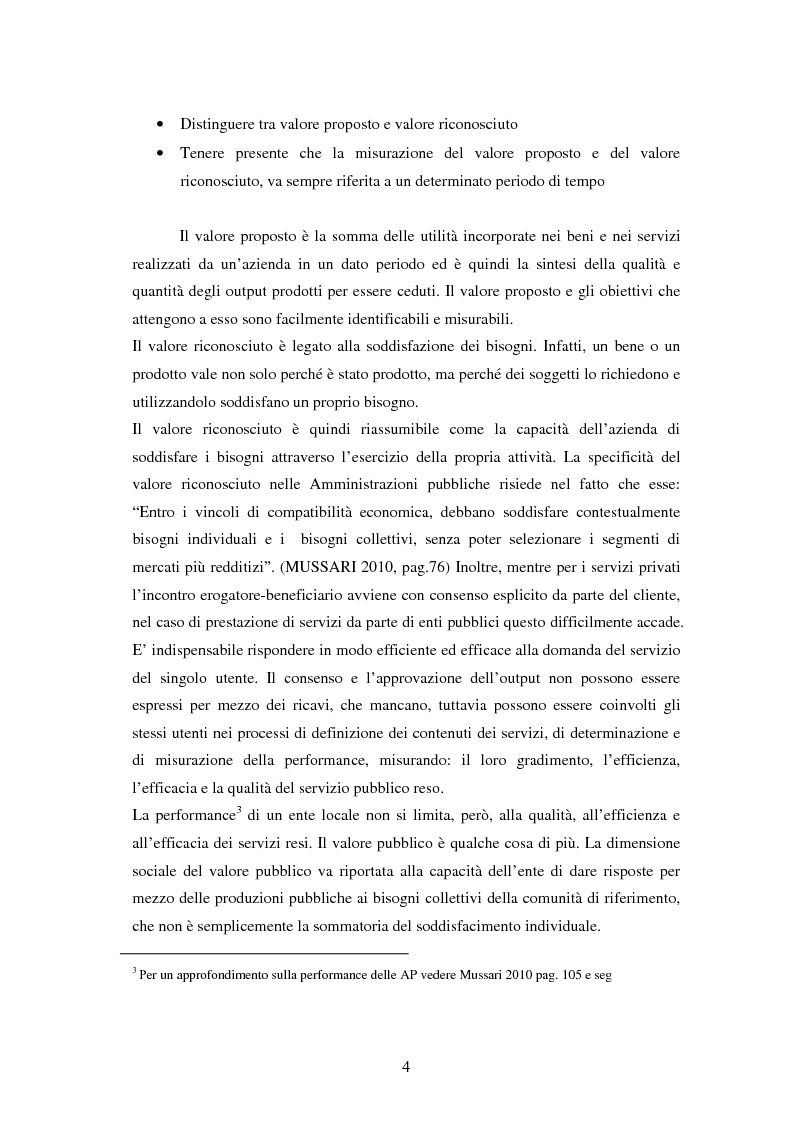 Anteprima della tesi: Il controllo di gestione negli enti locali. Il caso del comune di Selvazzano Dentro., Pagina 5