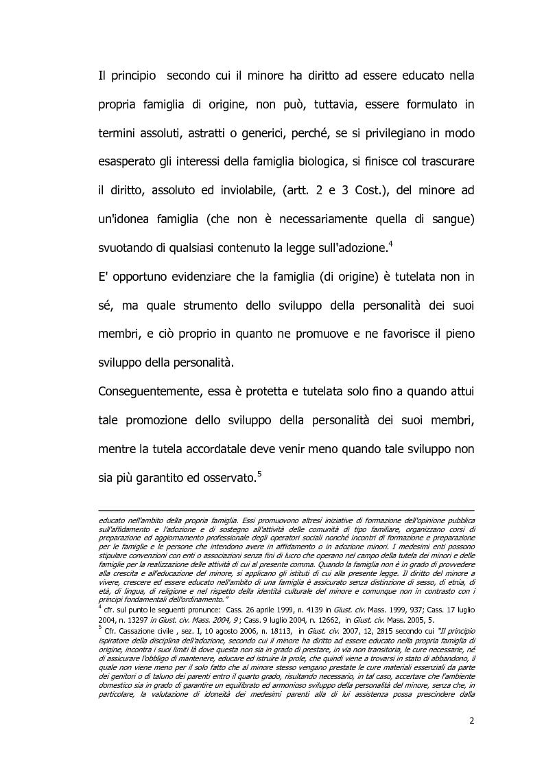 Anteprima della tesi: Il diritto all’identità personale: l’accesso alle informazioni genetiche ed il principio di veridicità degli atti dello stato civile., Pagina 3