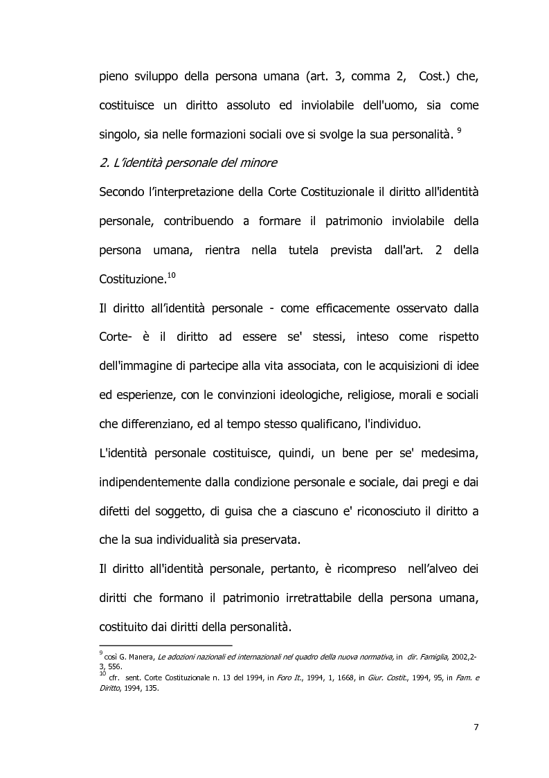 Anteprima della tesi: Il diritto all’identità personale: l’accesso alle informazioni genetiche ed il principio di veridicità degli atti dello stato civile., Pagina 8