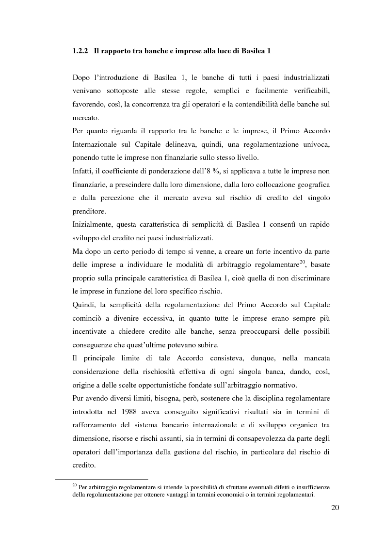 Estratto dalla tesi: Il rapporto Banca e Impresa nel merito creditizio secondo i Principi di Basilea 2