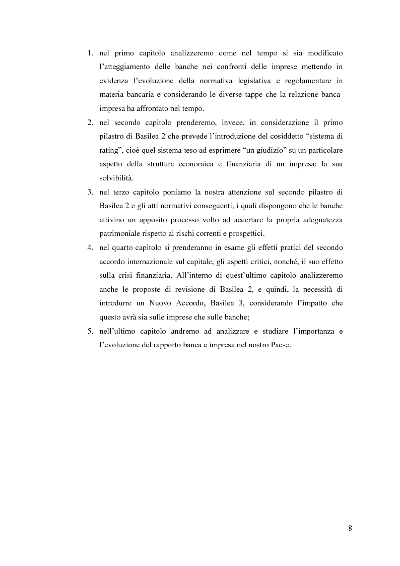Anteprima della tesi: Il rapporto Banca e Impresa nel merito creditizio secondo i Principi di Basilea 2, Pagina 6