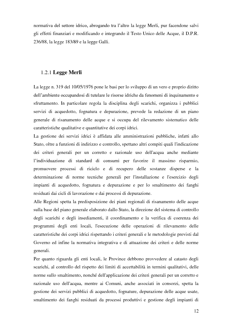 Anteprima della tesi: La gestione dei servizi idrici, Pagina 8
