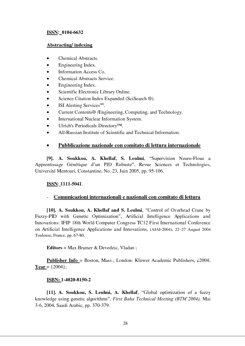 Anteprima della tesi: Modellizzazione & comando dei sistemi industriali complessi per mezzo delle tecniche intelligenti, Pagina 13