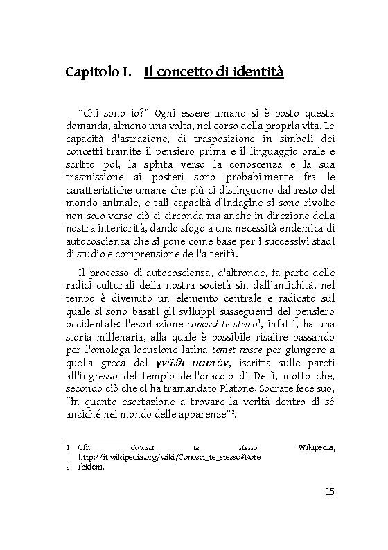 Anteprima della tesi: Identità extracorporee: al di fuori del proprio corpo, Pagina 10