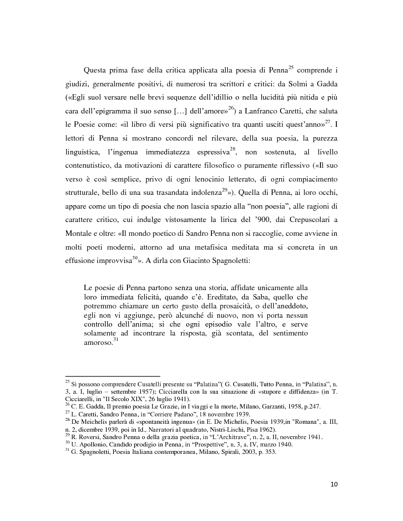 Anteprima della tesi: Iterazione e circolarità nella poesia di Sandro Penna, Pagina 10