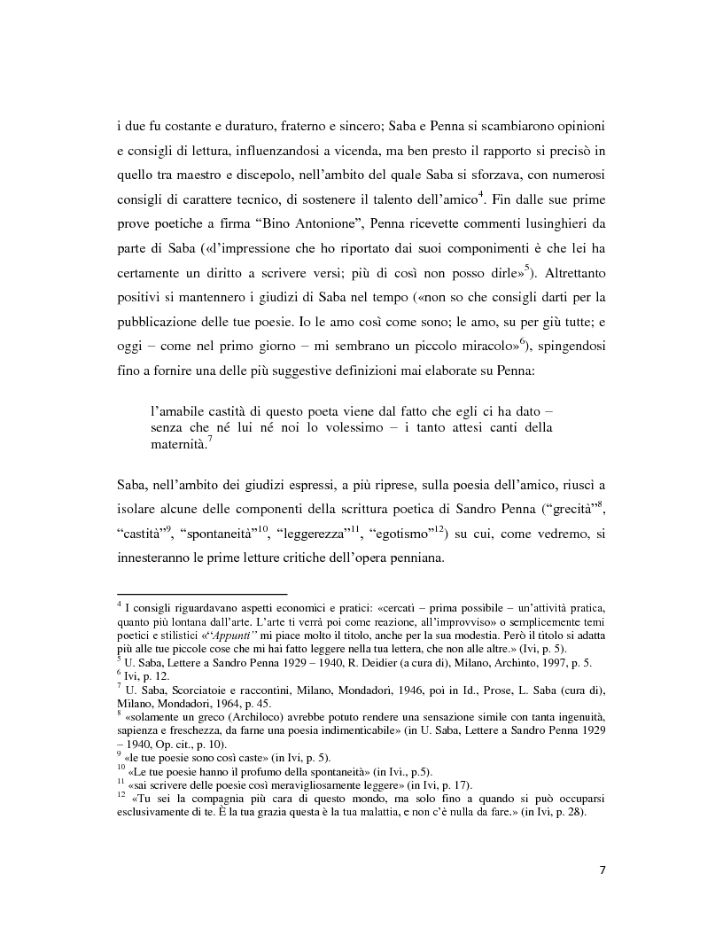 Anteprima della tesi: Iterazione e circolarità nella poesia di Sandro Penna, Pagina 7