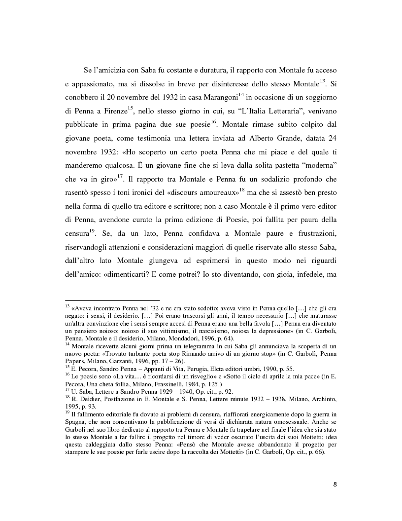 Anteprima della tesi: Iterazione e circolarità nella poesia di Sandro Penna, Pagina 8