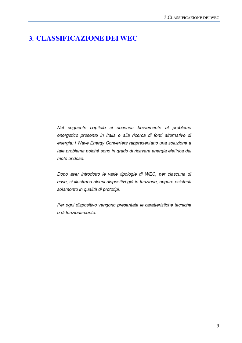 Anteprima della tesi: Modellazione numerica agli Elementi Finiti della dinamica del cavo elettrico di un convertitore di energia ondosa galleggiante, Pagina 8
