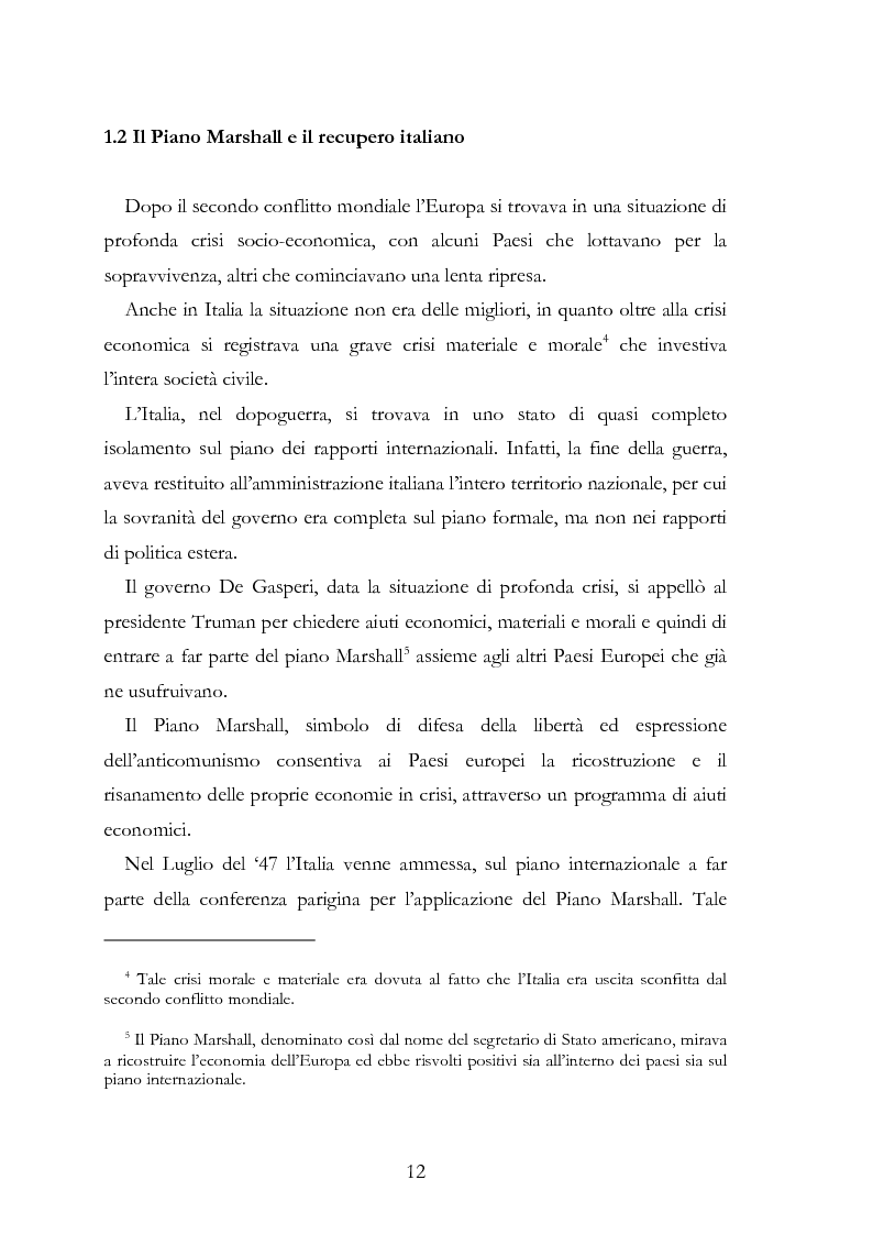 Anteprima della tesi: L’Europa secondo De Gasperi: proposte istituzionali e prospettive teoriche negli anni della ricostruzione, Pagina 11