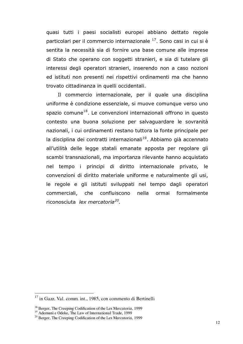 Anteprima della tesi: I Contratti Internazionali: Il Caso Seieffe - Company, Pagina 3