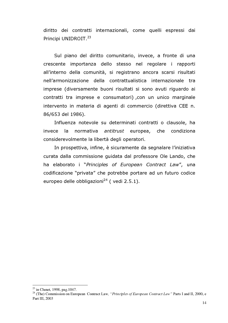 Anteprima della tesi: I Contratti Internazionali: Il Caso Seieffe - Company, Pagina 5