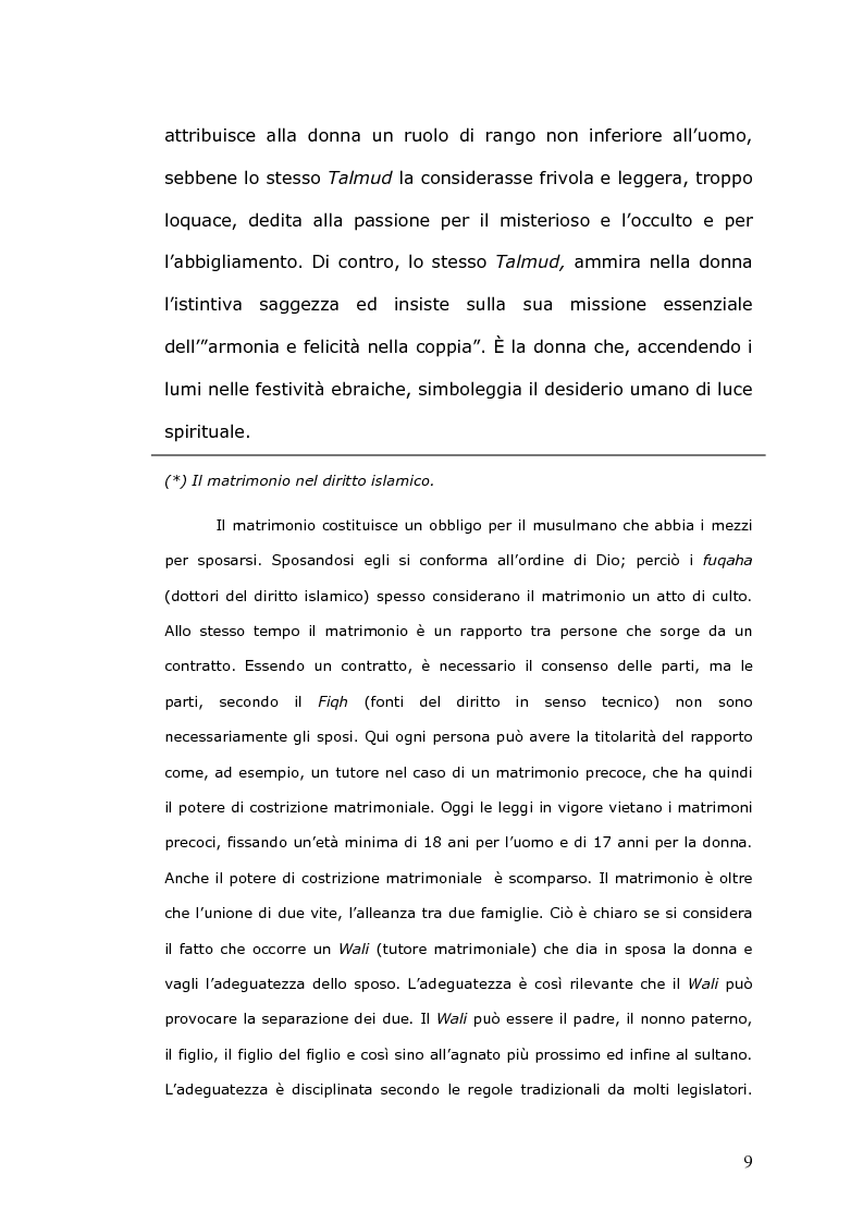 Anteprima della tesi: Rilevanza civile del matrimonio ebraico, Pagina 10
